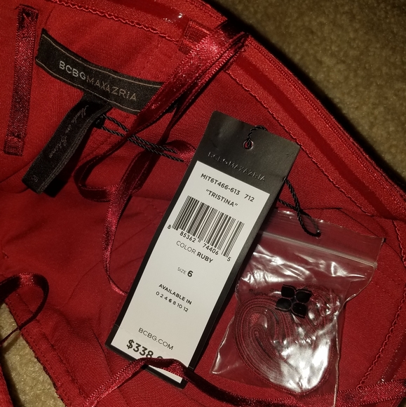 🔥BCBGMAXAZRIA Tristina Strapless Rushed dress. 6 - Picture 6 of 6